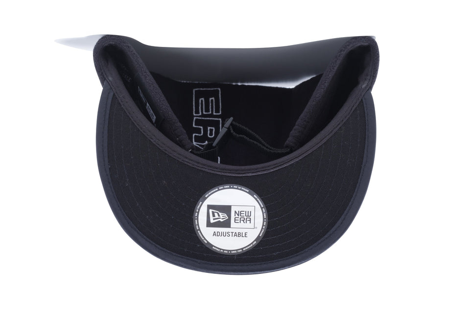 ジェットキャップ マイクロフリース NEWERA アウトライン ロゴ ブラック