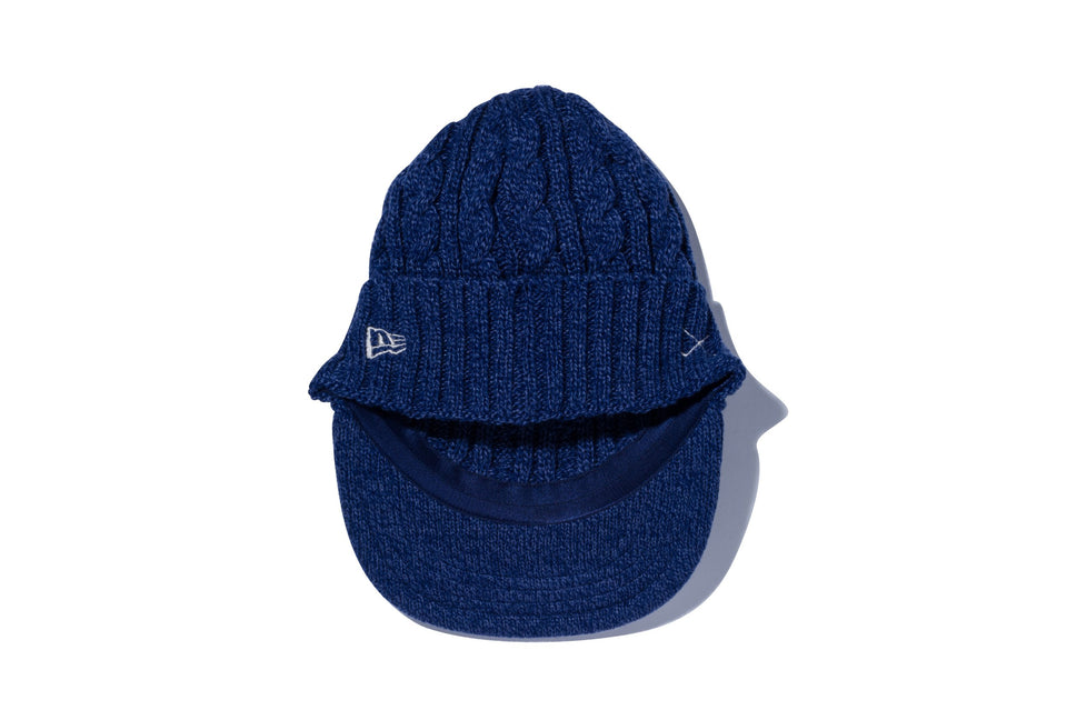 【ゴルフ】 WOMEN'S バイザーニット ナチュラルウーブンパッチ ネイビー
