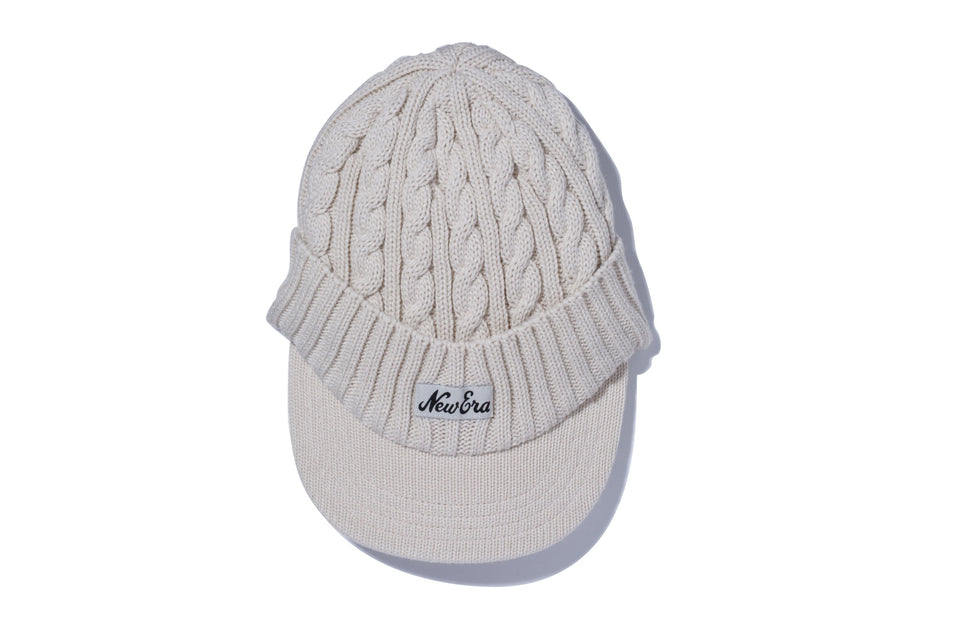 【ゴルフ】 WOMEN'S バイザーニット ナチュラルウーブンパッチ アイボリー