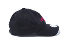 【ゴルフ】 WOMEN'S 9THIRTY クロスストラップ ストレッチコットン ウォッシャブル ブラック × ストロベリー