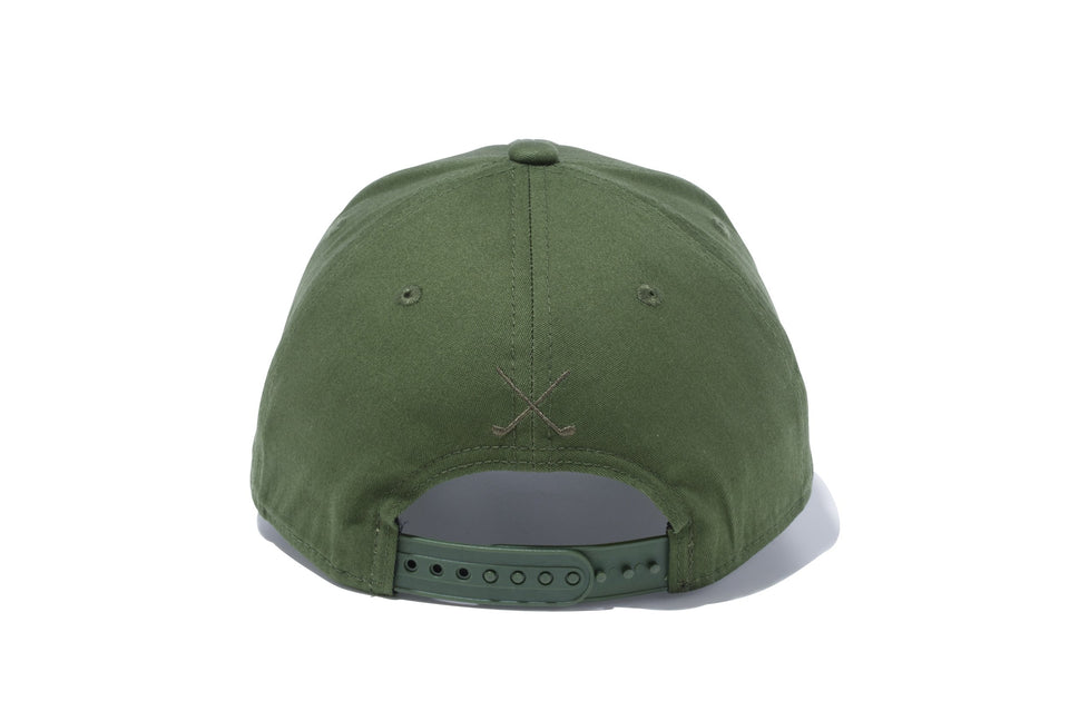 【ゴルフ】 9FIFTY ストレッチスナップ ストレッチコットン ウォッシャブル ニューエラ 1920 ライフルグリーン × スノーホワイト