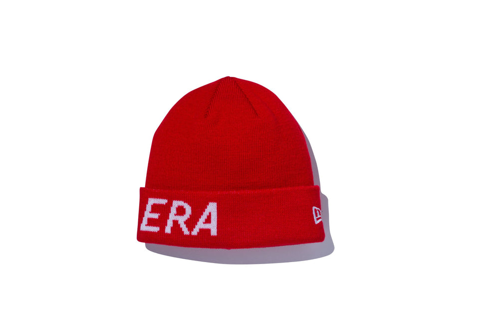 カフニット ミッド NEWERA ロゴ スカーレット