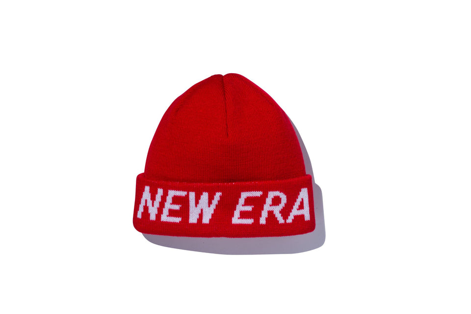 カフニット ミッド NEWERA ロゴ スカーレット