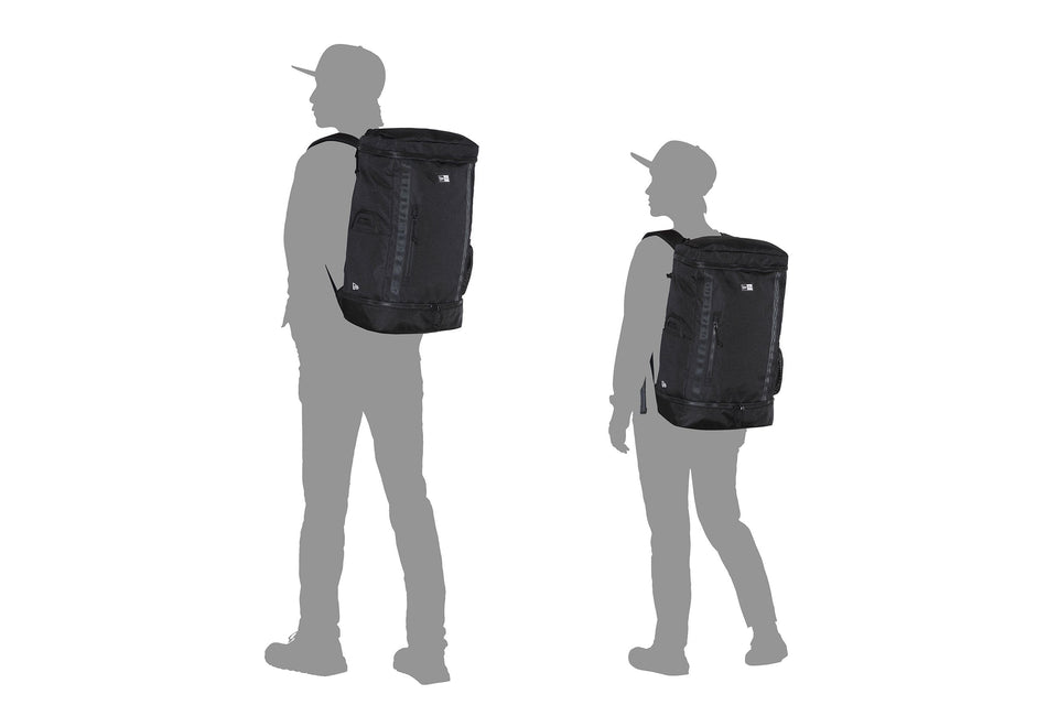 ボックスパック 26L プリントロゴ ヘザーライトグレー × ホワイト