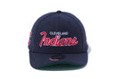 9FIFTY ストレッチスナップ MLB チームロゴ スクリプト クリーブランド・インディアンス ネイビー × スノーホワイト ラディアントレッド