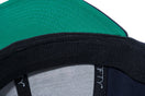 9FIFTY ストレッチスナップ MLB チームロゴ スクリプト クリーブランド・インディアンス ネイビー × スノーホワイト ラディアントレッド