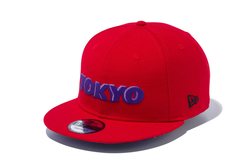 9FIFTY シティーランドスケイプ TOKYO タイポグラフィ スカーレット