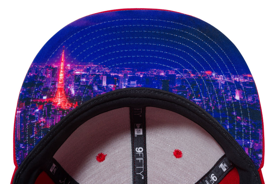 9FIFTY シティーランドスケイプ TOKYO タイポグラフィ スカーレット