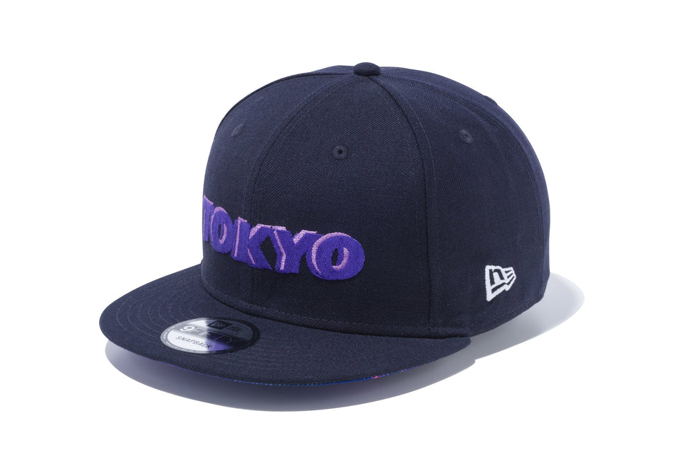 9FIFTY シティーランドスケイプ TOKYO タイポグラフィ ネイビー