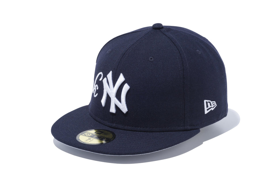59FIFTY MLB ホームタウン エンブロイダリー ニューヨーク・ヤンキース ネイビー × スノーホワイト