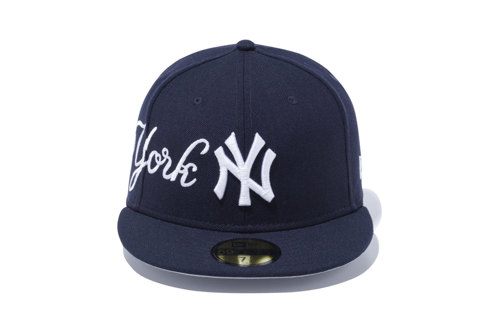 59FIFTY MLB ホームタウン エンブロイダリー ニューヨーク・ヤンキース ネイビー × スノーホワイト