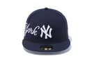 59FIFTY MLB ホームタウン エンブロイダリー ニューヨーク・ヤンキース ネイビー × スノーホワイト