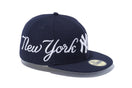 59FIFTY MLB ホームタウン エンブロイダリー ニューヨーク・ヤンキース ネイビー × スノーホワイト