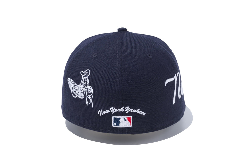 59FIFTY MLB ホームタウン エンブロイダリー ニューヨーク・ヤンキース ネイビー × スノーホワイト
