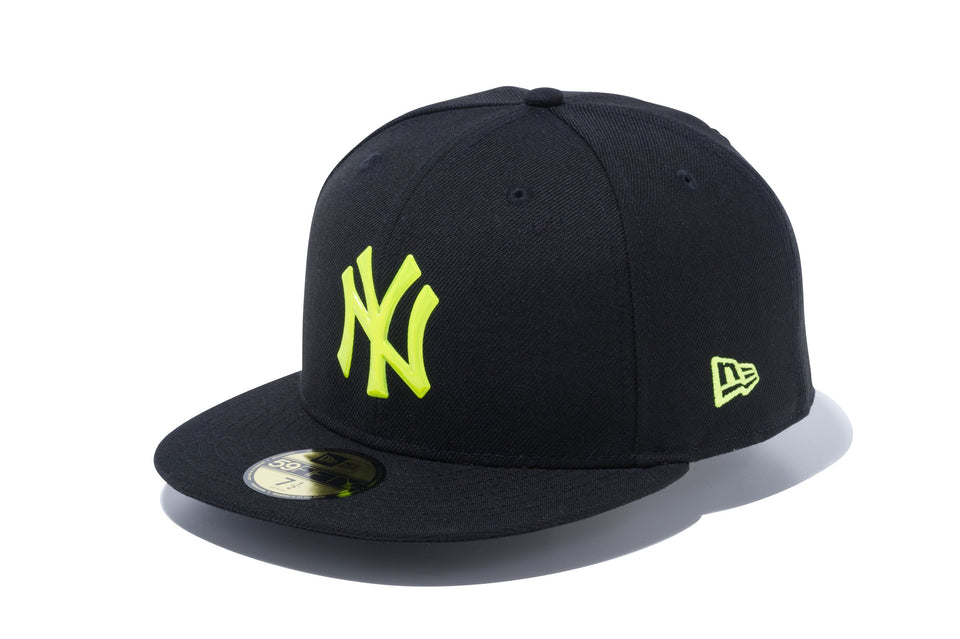 59FIFTY リフレクターロゴ ニューヨーク・ヤンキース ブラック × イエローリフレクティブパッチ