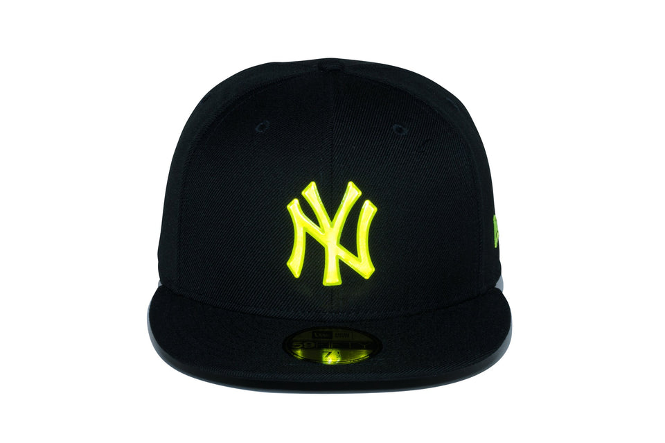 59FIFTY リフレクターロゴ ニューヨーク・ヤンキース ブラック × イエローリフレクティブパッチ