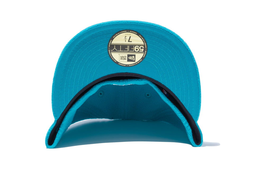 59FIFTY マイクロフリース ニューヨーク・ヤンキース ターコイズ × スノーホワイト