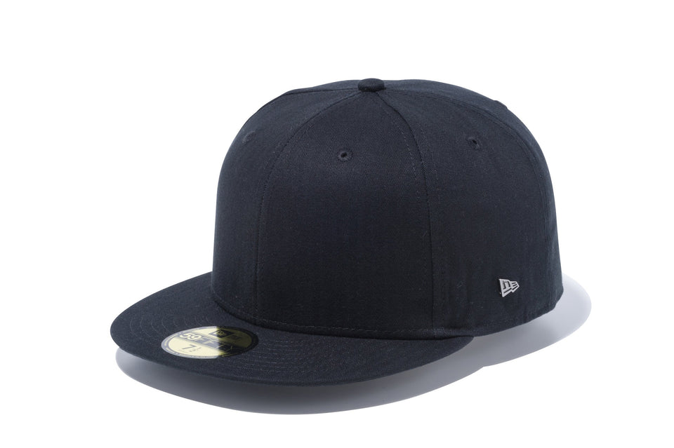 59FIFTY メタルフラッグロゴ ブラック ブラッシュガンメタル