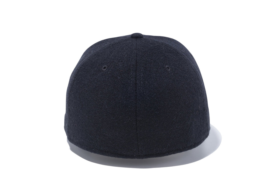 59FIFTY メルトン ブラック スノーホワイトフラッグ