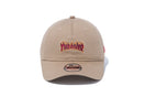 Youth 9TWENTY クロスストラップ THRASHER スラッシャー ファイヤーロゴ カーキ