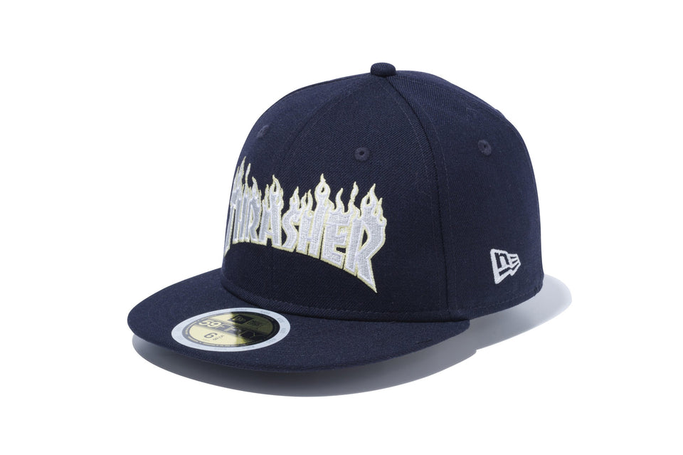 Kid's 59FIFTY THRASHER スラッシャー ファイヤーロゴ ネイビー