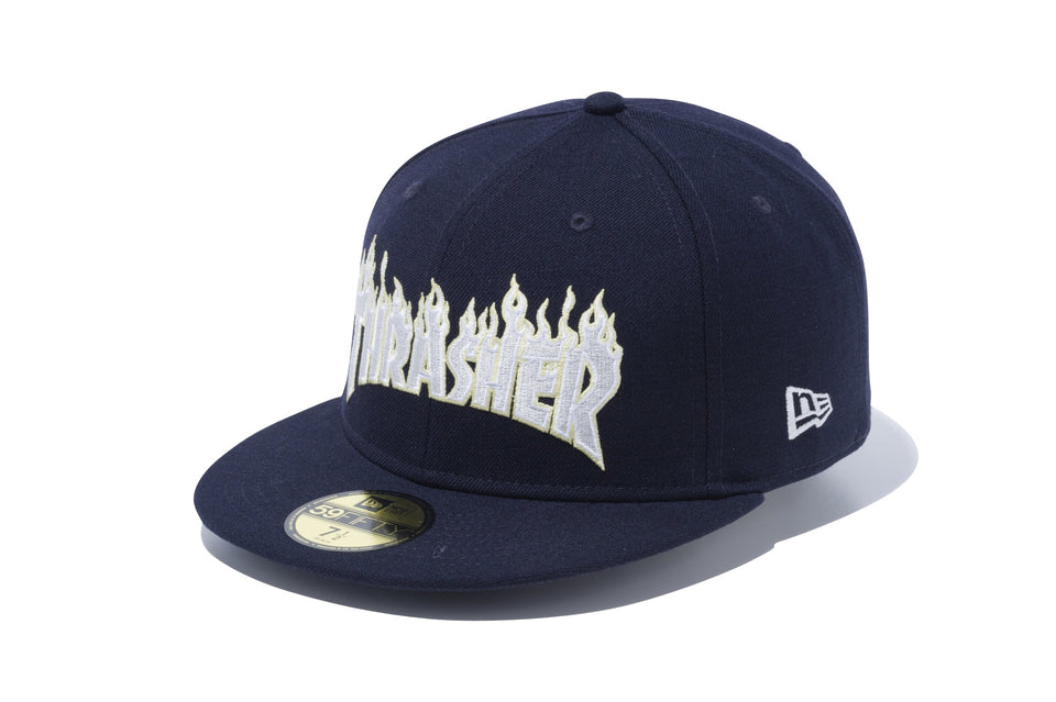59FIFTY THRASHER スラッシャー ファイヤーロゴ ネイビー