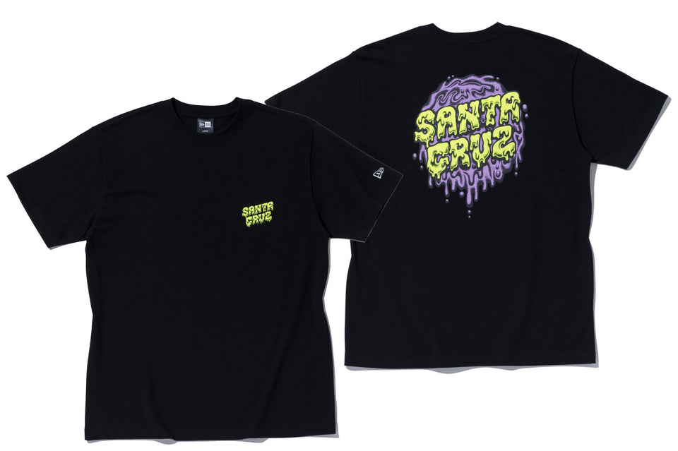 コットン Tシャツ Santa Cruz サンタクルーズ スライムドットロゴ ブラック