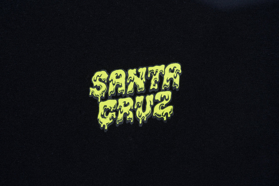 コットン Tシャツ Santa Cruz サンタクルーズ スライムドットロゴ ブラック