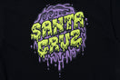 コットン Tシャツ Santa Cruz サンタクルーズ スライムドットロゴ ブラック