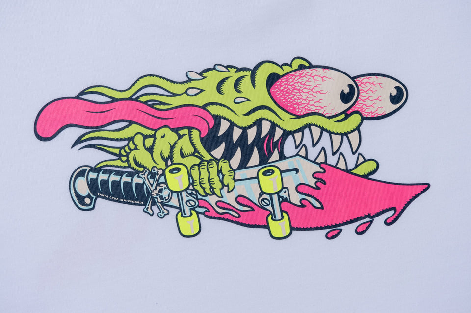 長袖 コットン Tシャツ Santa Cruz サンタクルーズ ホワイト