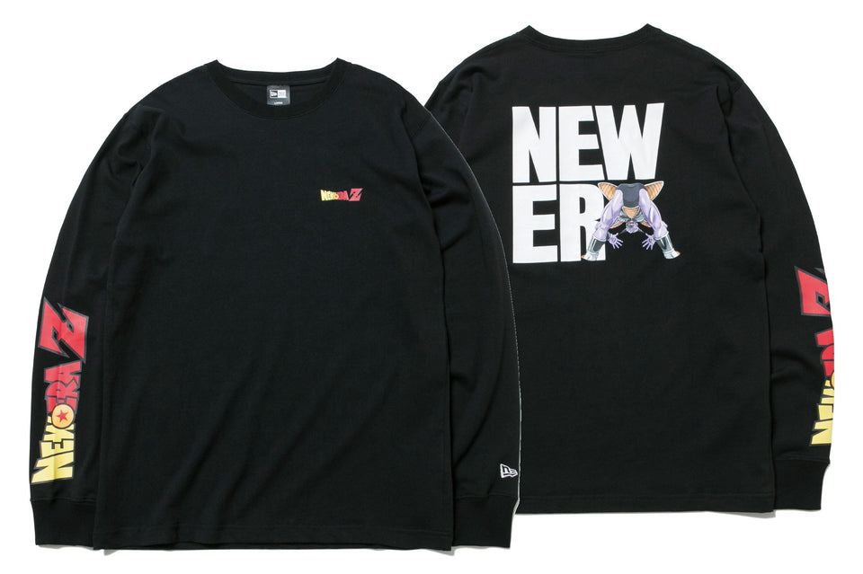 長袖 コットン Tシャツ ドラゴンボールZ ギニュー スクエアニューエラ ブラック
