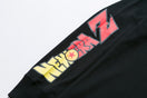 長袖 コットン Tシャツ ドラゴンボールZ ギニュー スクエアニューエラ ブラック