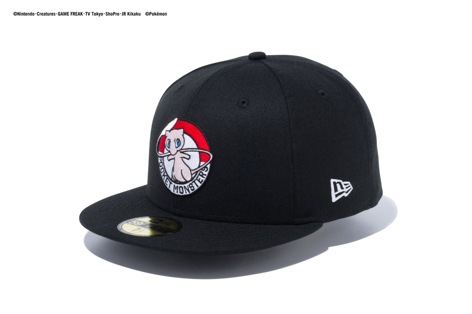 59FIFTY ポケモン ミュウ モンスターボール ブラック × マルチカラー