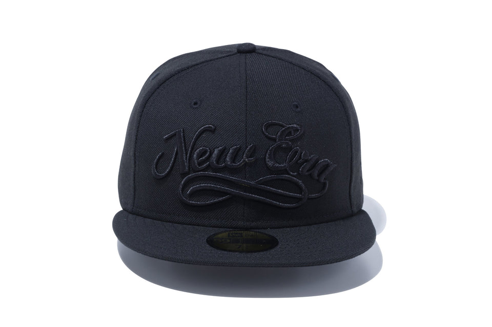 59FIFTY ニューエラ スクリプト ブラック × ブラック