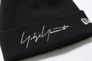 ベーシック カフニット Yohji Yamamoto FW19 シグネチャーロゴ ブラック  × クローム