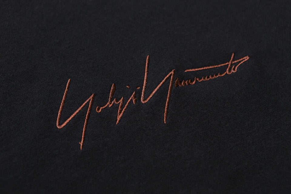 コットン Tシャツ Yohji Yamamoto FW19 シグネチャーロゴ ブラック