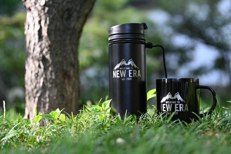 【ストア限定】 MIZU CAMP CUP マグカップ ニューエラマウンテン ブラック （2層構造）