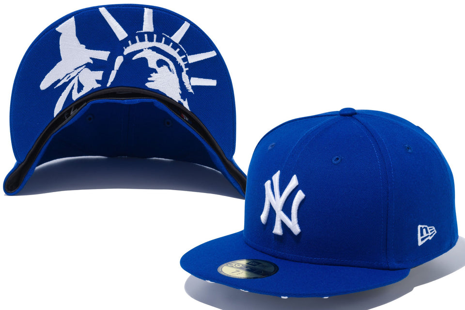 59FIFTY スタチューオブリバティ ニューヨーク・ヤンキース ライトロイヤル × スノーホワイト