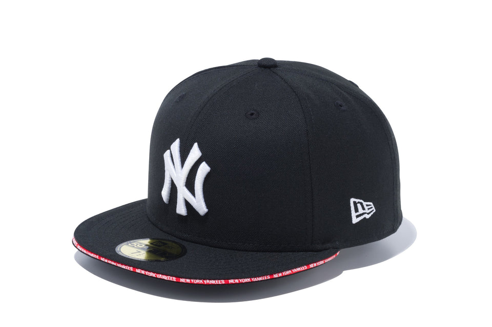 59FIFTY ニューヨーク・ヤンキース ブラック × スノーホワイト レッドサンドイッチバイザー