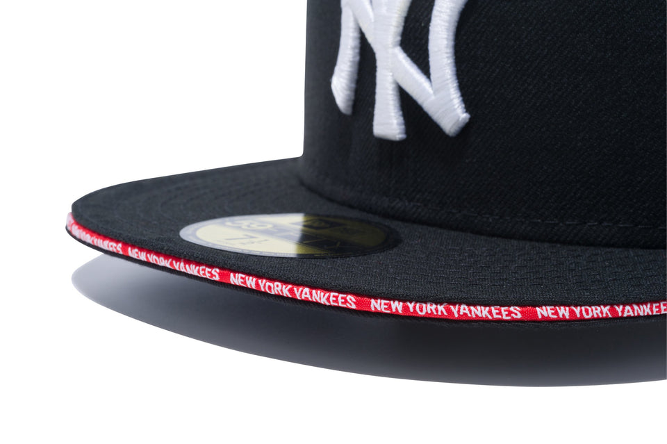 59FIFTY ニューヨーク・ヤンキース ブラック × スノーホワイト レッドサンドイッチバイザー