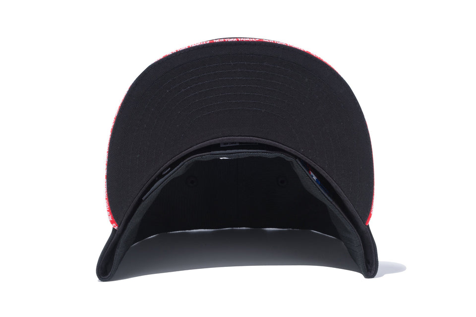 59FIFTY ニューヨーク・ヤンキース ブラック × スノーホワイト レッドサンドイッチバイザー