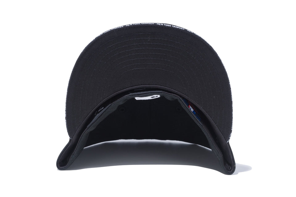59FIFTY ニューヨーク・ヤンキース ブラック × スノーホワイト ブラックサンドイッチバイザー