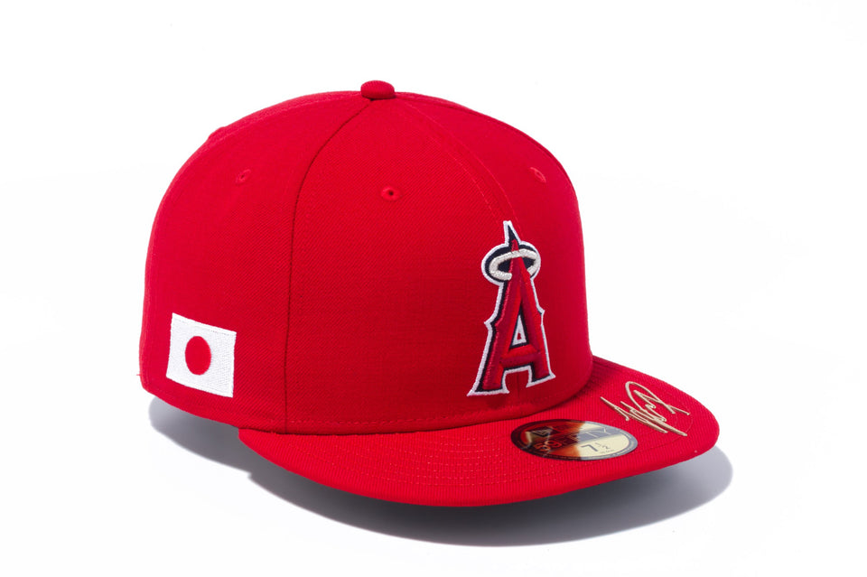 59FIFTY 大谷翔平コレクション ロサンゼルス・エンゼルス スカーレット × チームカラー