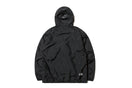 ウィンドジャケット ニューエラ フードロゴ ブラック × ブラック 【 Performance Apparel 】