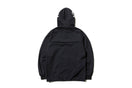 ウォームアップジャケット フードロゴ ブラック × ホワイト 【 Performance Apparel 】