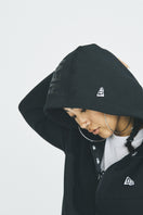 テックスウェット フルジップフーディージャケット ニューエラ フードロゴ ブラック 【Performance Apparel】