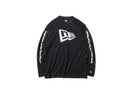 長袖 テック Tシャツ フラッグ & Originators of the True Fitted ブラック × ホワイト 【 Performance Apparel 】