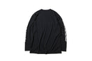 長袖 テック Tシャツ フラッグ & Originators of the True Fitted ブラック × ホワイト 【 Performance Apparel 】