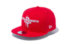 9FIFTY ヒューストン・ロケッツ チームロゴ フロントドアレッド × スノーホワイト ドルフィングレー グレーアンダーバイザー