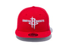 9FIFTY ヒューストン・ロケッツ チームロゴ フロントドアレッド × スノーホワイト ドルフィングレー グレーアンダーバイザー